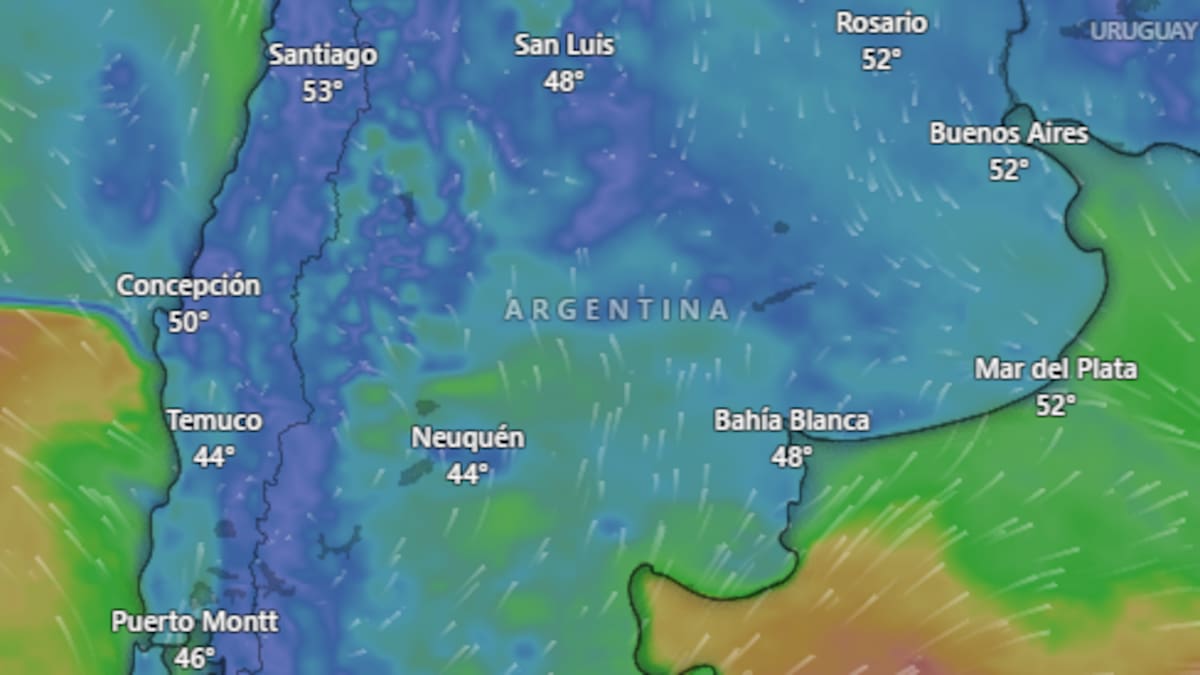 Hay alerta amarilla por vientos, lluvias y nevadas para este sábado 13 de junio: las provincias afectadas
