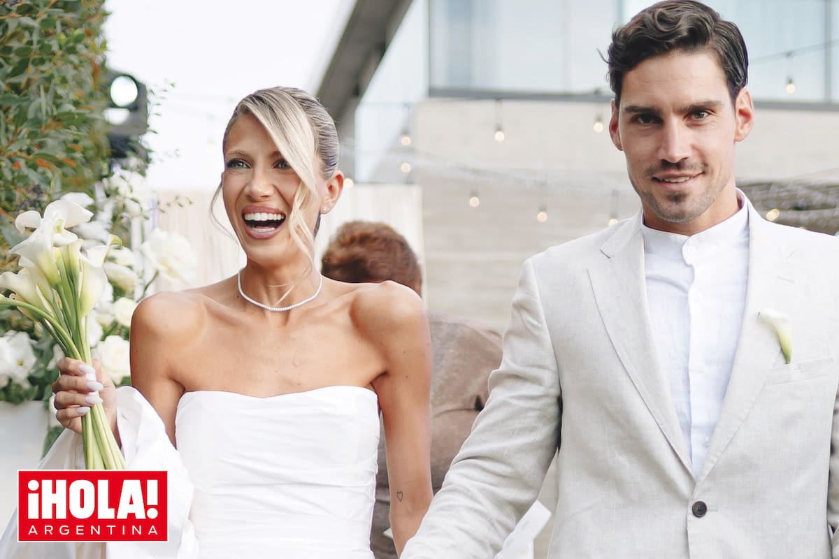 "Hace mucho que soñaba con este momento", dijo Cale. Acá, el momento en el cual ella y Nico se dirigían desde la casa hacia el altar montado en el muelle