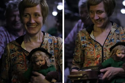 Hace ocho años, fotografiada por Nicolás Testoni, Daniela viajó en tren junto con su muñeca Marilú para presentarse en una muestra de museos itinerante organizada por el Museo del juguete de San Isidro y y el Ferro White Museo Taller.