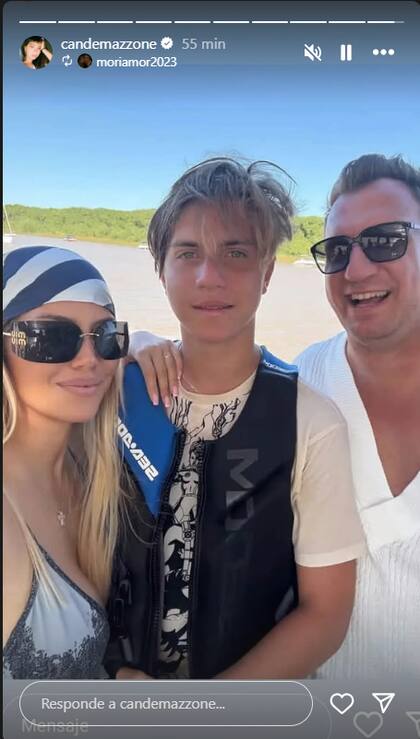 Hace un tiempo que Wanda y Maxi lograron una mejor relación por sus hijos en común (Captura: Instagram)