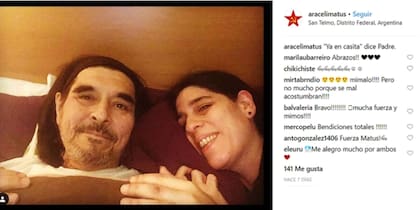 Hace una semana, el tierno mensaje de su hija, Araceli