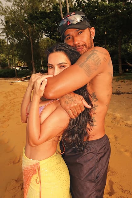 Hace una semana, Kim y Lewis Hamilton disfrutaron de una escapada romántica a Hawái
