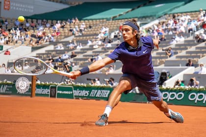 Hace unos días, Lorenzo Musetti en el Philippe-Chatrier, durante su caída en la cuarta ronda ante Novak Djokovic.