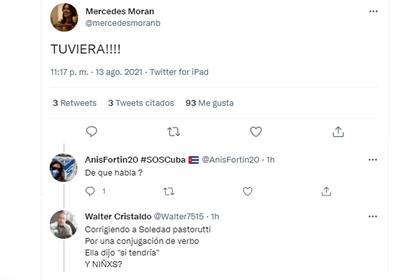 Hace unos días, Mercedes Morán criticó a Soledad Pastorutti por un error al hablar