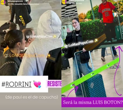Hace unos días trascendieron imágenes de Tini en el Aeropuerto de Ezeiza junto a un hombre con buzo gris que, según afirmaron, se trataba de De Paul (Foto: Instagram @lomaspopucom)