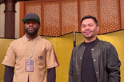 Hacen oficial la revancha entre Pacquiao y Mayweather en 2026 (X @MannyPacquiao)