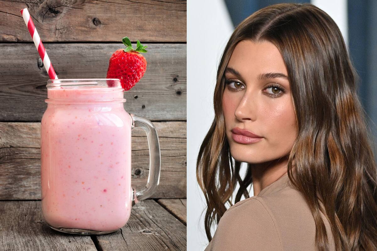 Hailey Baldwin, la reconocida modelo internacional, es la creadora del batido de fresas que toma para cuidar su piel