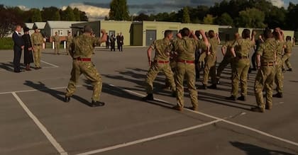 Haka frente a William y Kate