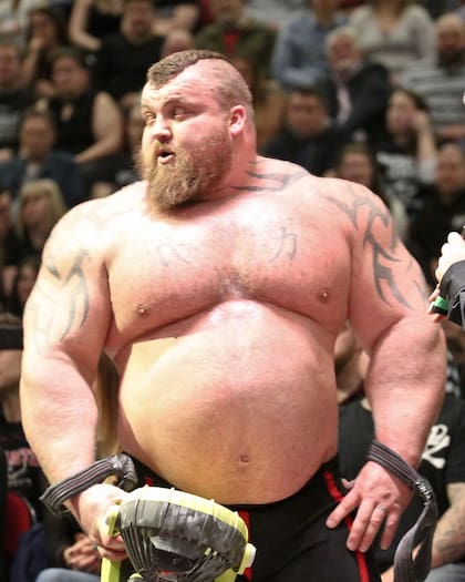 Hall cuando pesaba cerca de los 200 kilos