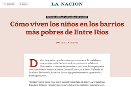 Hambre de Futuro - Cómo viven los niños en los barrios más pobres de Entre Ríos