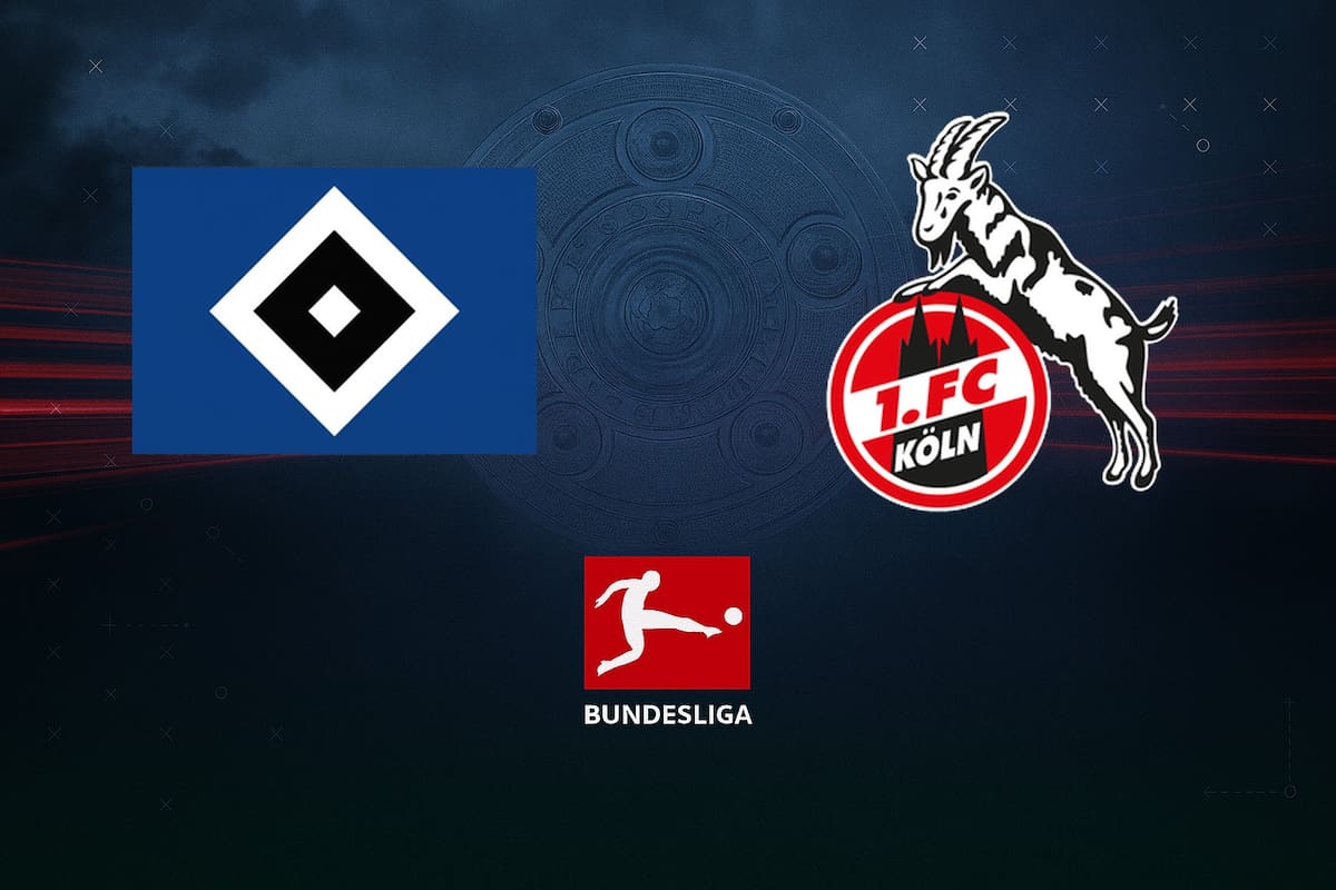 Hamburger SV y Köln disputaron uno de los encuentros de la jornada del fútbol aleman