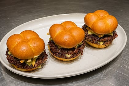 Hamburguesa con mayonesa de trufa y pan de L'ancienne de BR Burgers