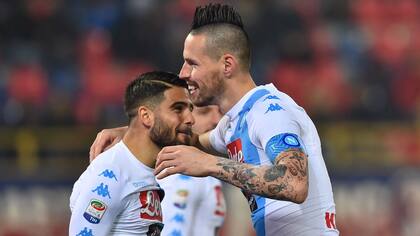 Hamsik anotó tres para la goleada del Napoli