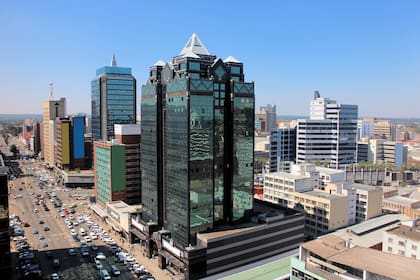 Viste aérea de Harare, Zimbabwe