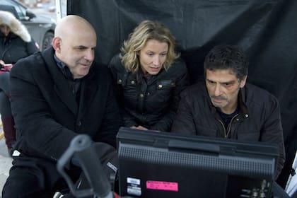 Harlan Coben en el set de "Última oportunidad"