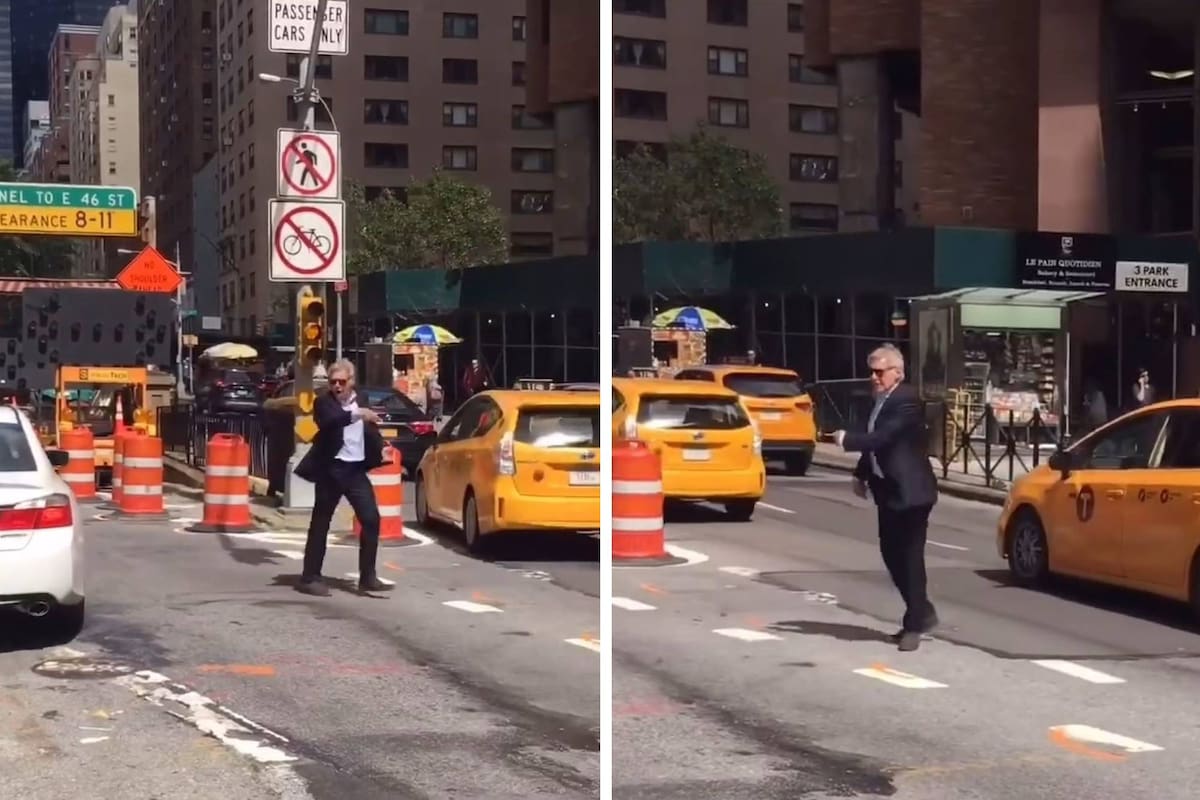 Harrison Ford sorprendió una vez más a los neoyorquinos: dirigió el tránsito