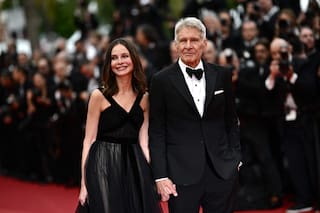 El gesto de Harrison Ford mientras Calista Flockhart se preparaba para Cannes
