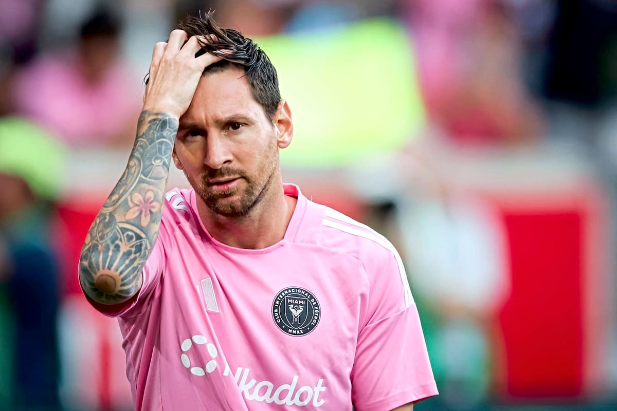 HARRISON, NEW JERSEY - JULY 19: Lionel Messi #10 of Inter Miami CF during warm ups before the start of the Major League Soccer match against New York Red Bulls and at Sports Illustrated Stadium on July 19, 2025 in Harrison, New Jersey. Ira L. Black/Getty Images/AFP (Photo by Ira L. Black / GETTY IMAGES NORTH AMERICA / Getty Images via AFP)