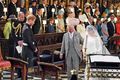 Harry en la reciente coronación de su padre, Carlos III