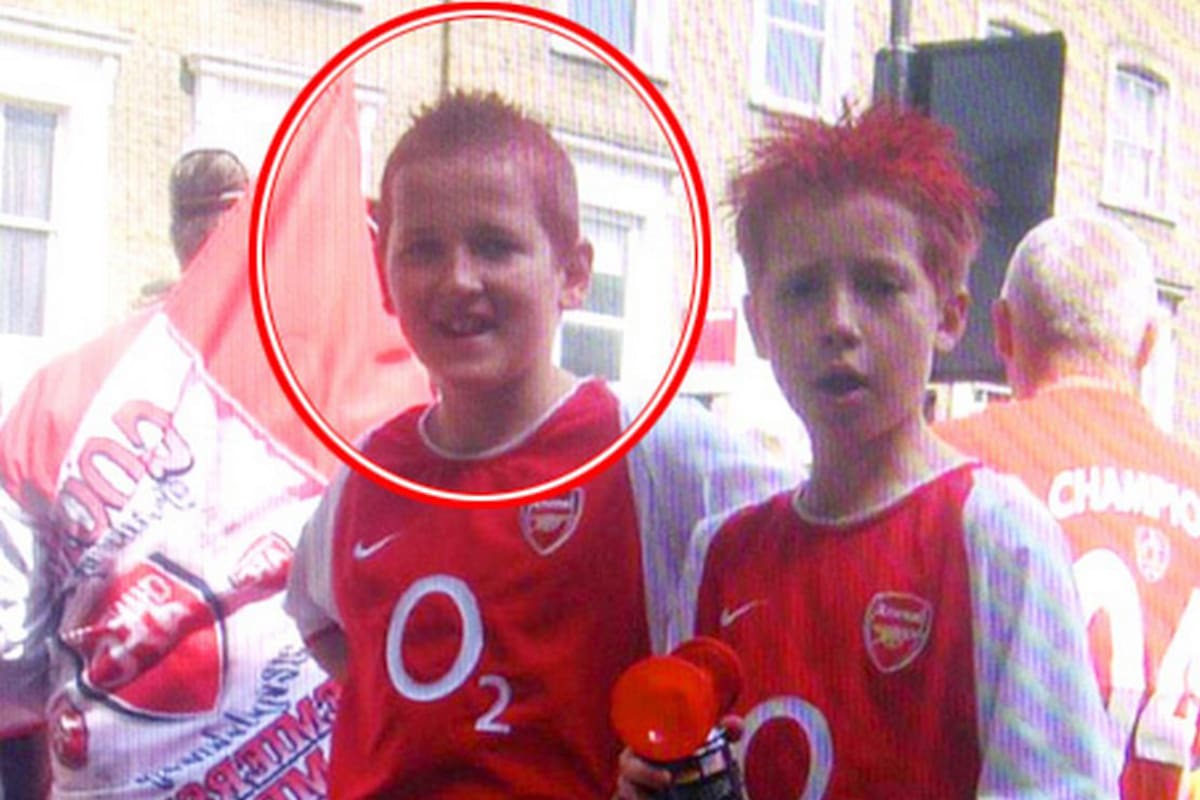 Harry Kane en su infancia, cuando soñaba con brillar en Arsenal