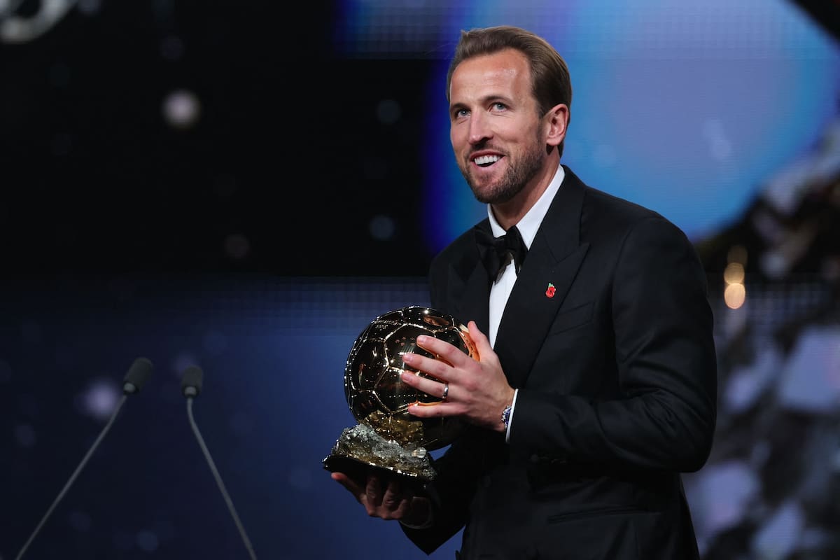 Harry Kane recibió el Balón de Oro por primera vez en su carrera