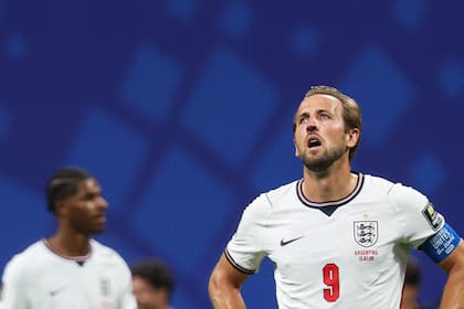 Harry Kane tras la derrota frente a la selección argentina