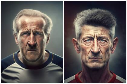 Harry Kane y Robert Lewandowski