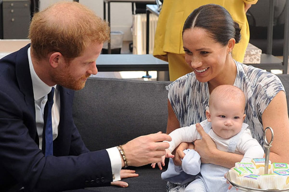 Harry, Meghan y Archie en una fotografía de septiembre de 2019