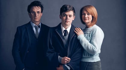 Harry Potter y Ginny Weasley de grandes, con Albus Severus, el chico maldito