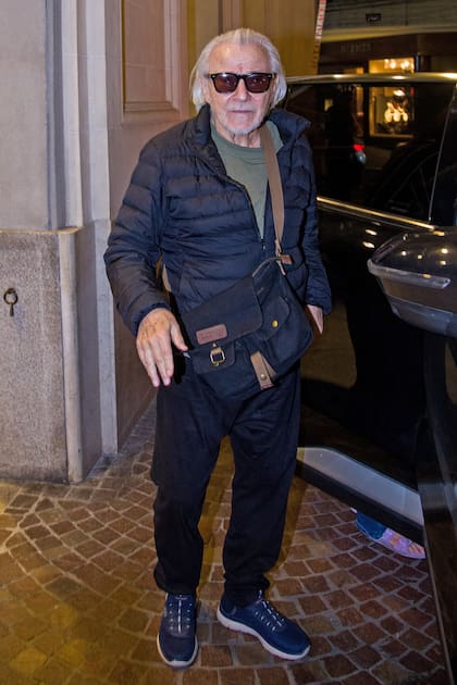Harvey Keitel, en sus primeros días en Buenos Aires. Se hospedó en el hotel Alvear