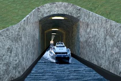 Hasta ahora, algunos túneles dan acceso a pequeñas embarcaciones, pero éste será el primer paso subterráneo en todo el mundo que permitirá el cruce de barcos grandes