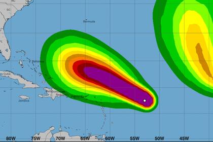 Hasta el momento, las previsiones de la trayectoria del huracán Lee solo cubren algunas islas del Caribe