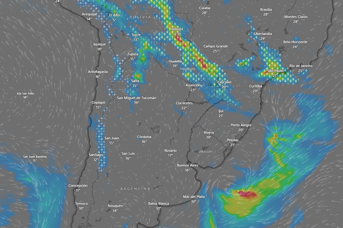 Hay alerta amarilla por tormentas y nevadas para este miércoles 30 de septiembre: las provincias afectadas