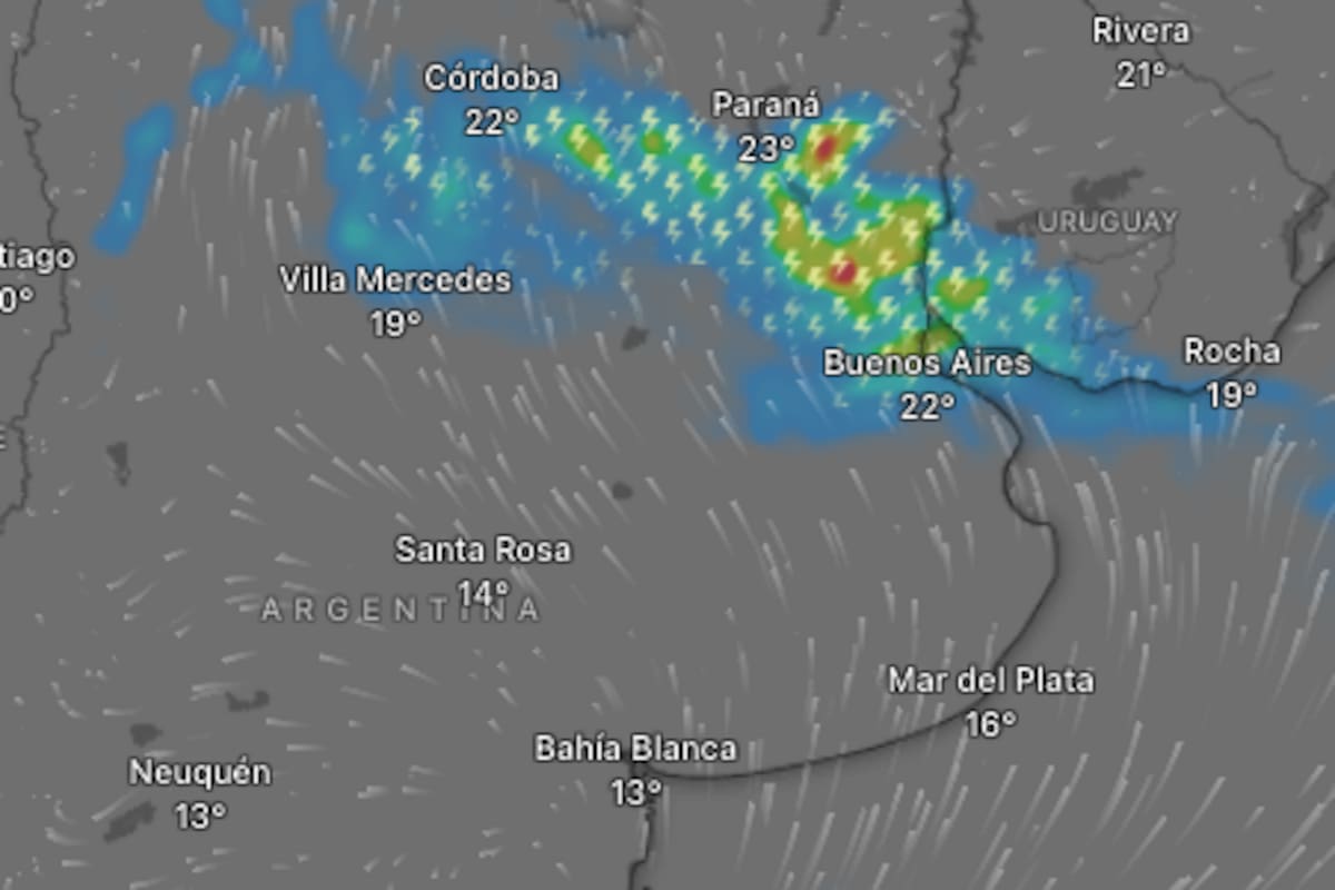 Hay alerta amarilla por tormentas y vientos fuertes para este viernes 3 de abril: las provincias afectadas.