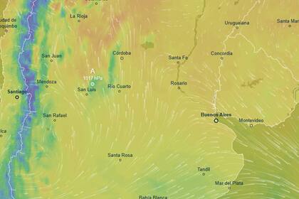Hay alerta amarilla por viento y bajas temperaturas