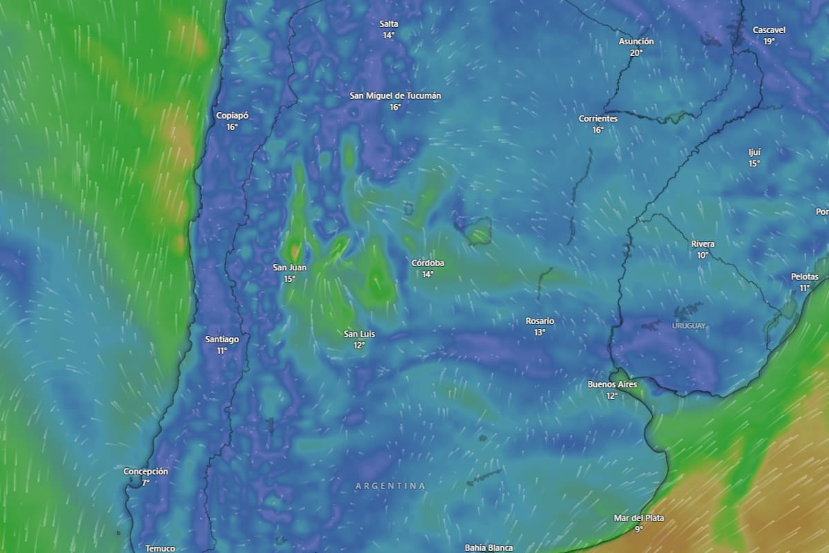 Hay alerta amarilla por vientos fuertes para este jueves 1° de octubre: las provincias afectadas