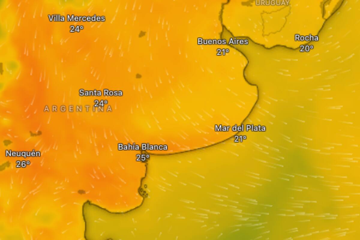 Hay alerta amarilla por vientos para este viernes 10 de abril: las provincias afectadas.