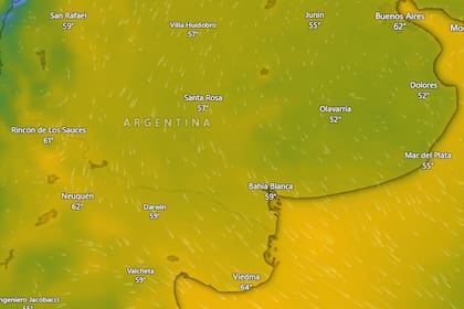 Hay alerta amarilla por vientos para este viernes 10 de abril: las provincias afectadas