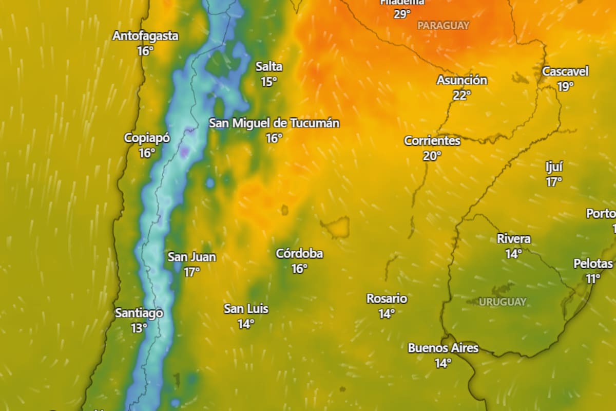 Hay alerta naranja y amarilla por tormentas, vientos fuertes y nevadas para este jueves 10 de septiembre: las provincias afectadas