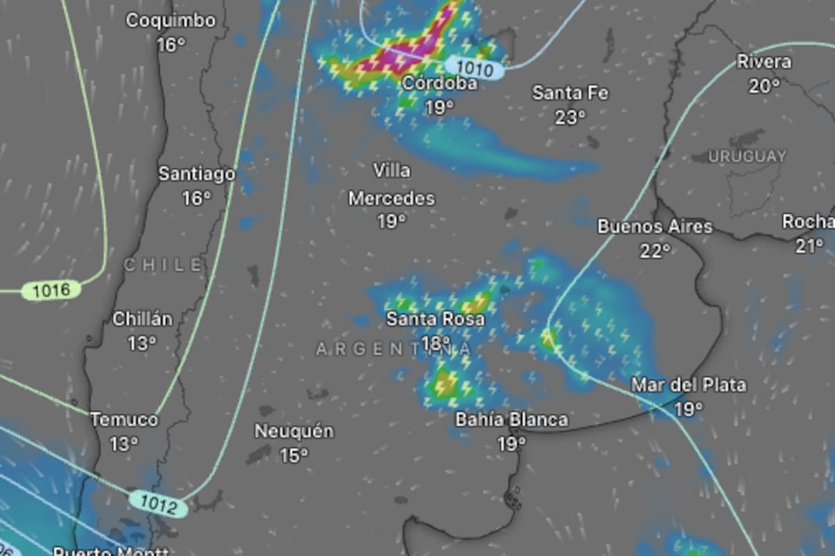 Hay alerta naranja y amarilla por tormentas, lluvias y vientos fuertes para este sábado 14 de marzo: las provincias afectadas.