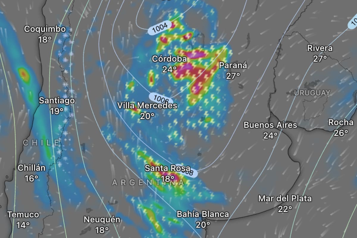 Hay alerta naranja y amarilla por tormentas, lluvias y vientos fuertes para este viernes 20 de marzo.