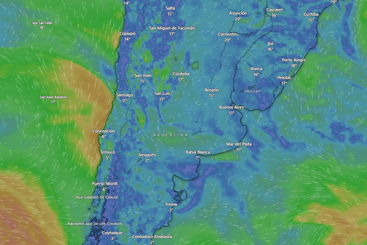 Hay alerta naranja y amarilla por tormentas, vientos y frío extremo para este jueves 6 de agosto: las provincias afectadas