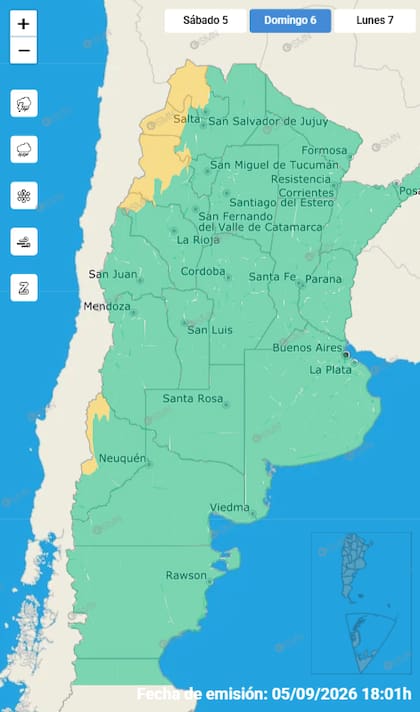 Hay alerta por vientos y Zonda en diferentes distritos
