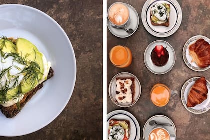 Hay brunch todos los días hasta las 12 (menos el lunes, que cierran). Se puede pedir uno clásico o éste, el Loquir.