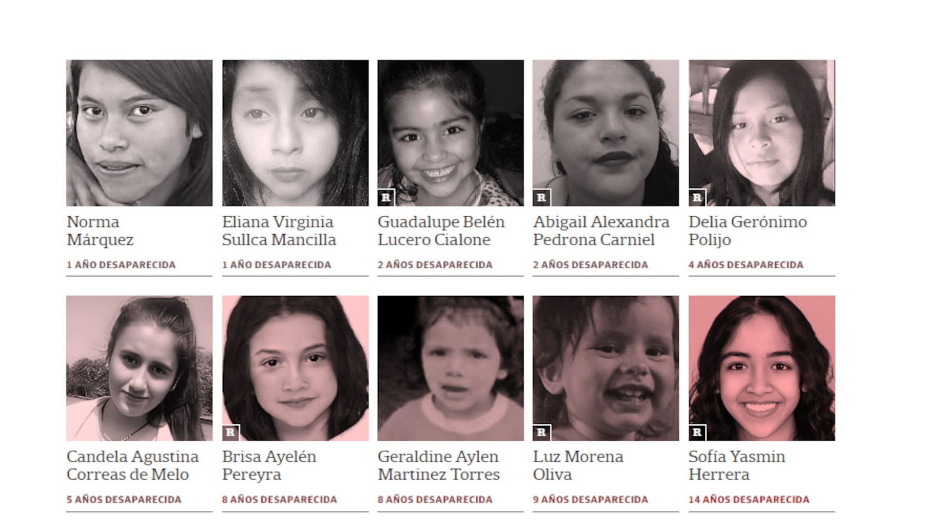 Hay desapariciones que llevan un año y casos en los que la ausencia llega a los 33 años