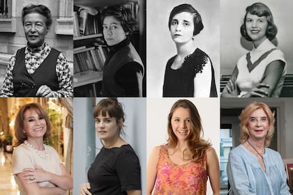 Hay equipo: Simone de Beauvoir, Alejandra Pizarnik, Salvadora Medina Onrubia y Sylvia Plath; Selva Aleman, Pilar Gamboa, Laura Azcurra y Graciela Dufau