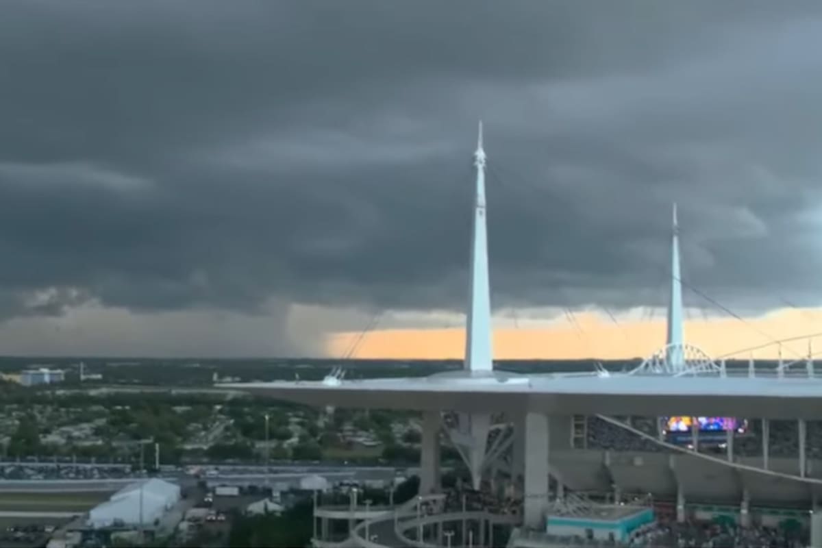 Hay preocupación por la alerta climática en Miami (Captura: ESPN)