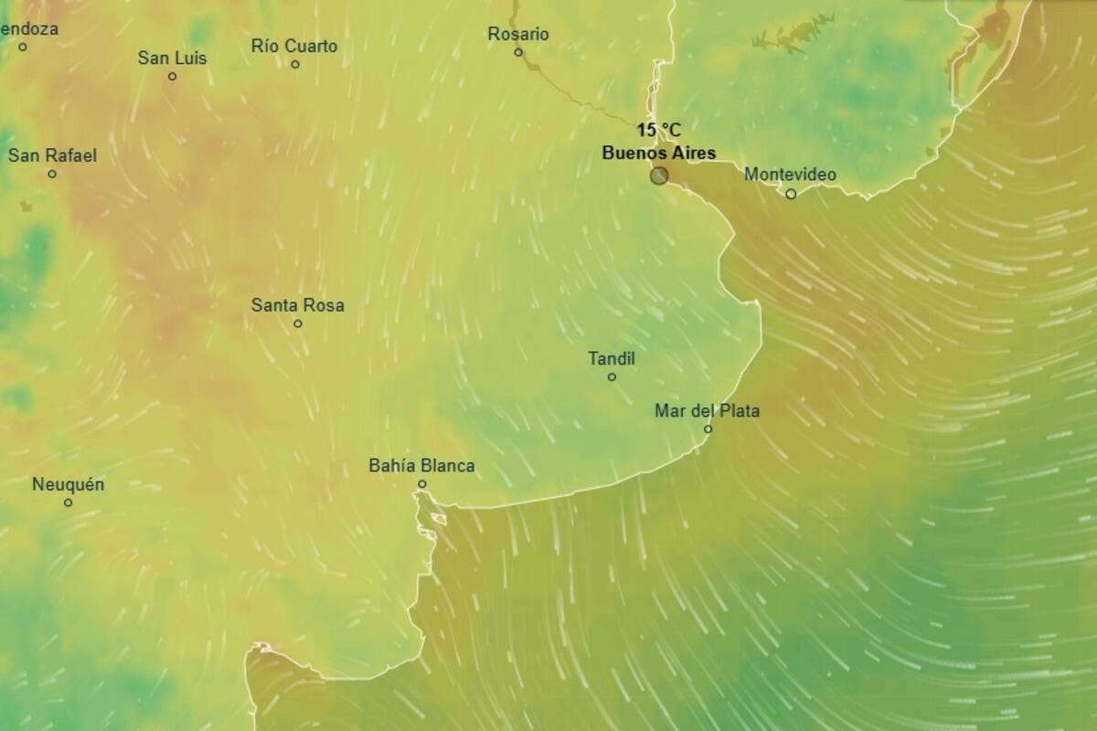 Hay un aviso por lluvias en una provincia del país.