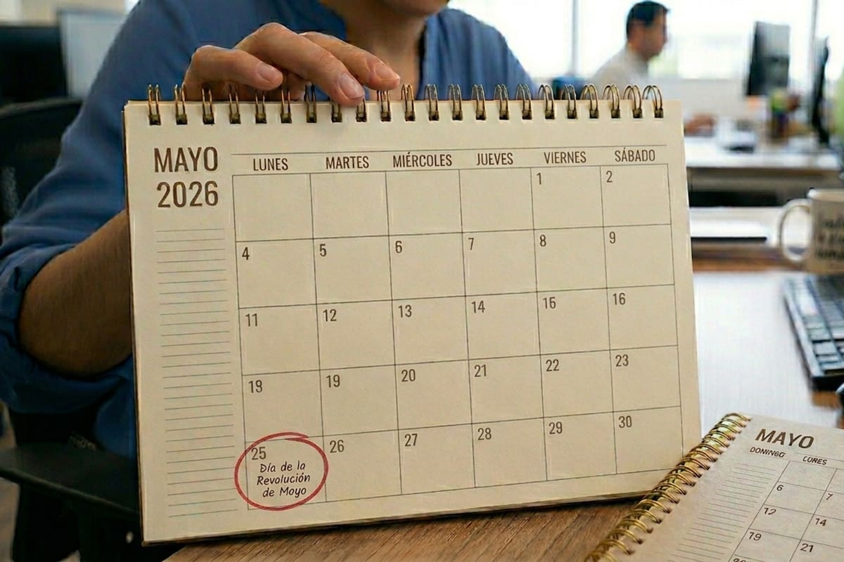 Hay un fin de semana largo por el 25 de mayo (imagen ilustrativa generada con IA)
