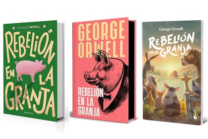 Hay varias ediciones de "Rebelión en la granja" en librerías locales